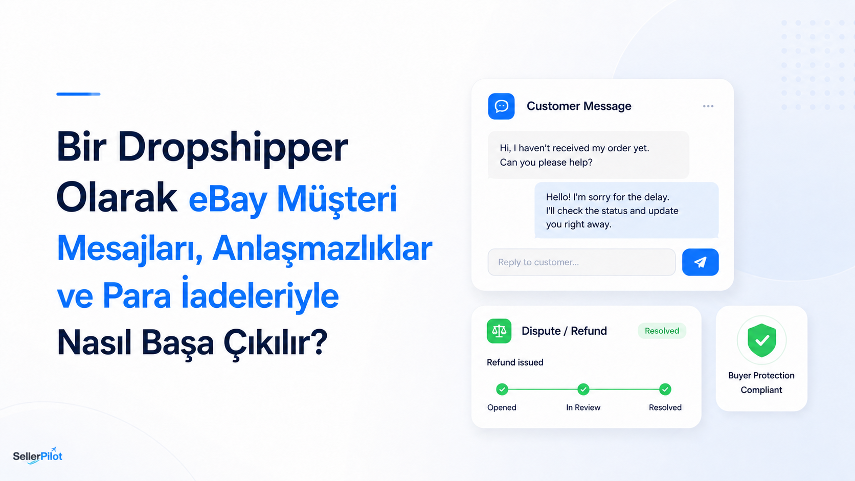 Bir Dropshipper Olarak eBay Müşteri Mesajları, Anlaşmazlıklar ve Para İadeleriyle Nasıl Başa Çıkılır?